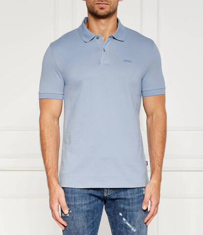 Поло Pallas BOSS BLACK - голубой(50468301)