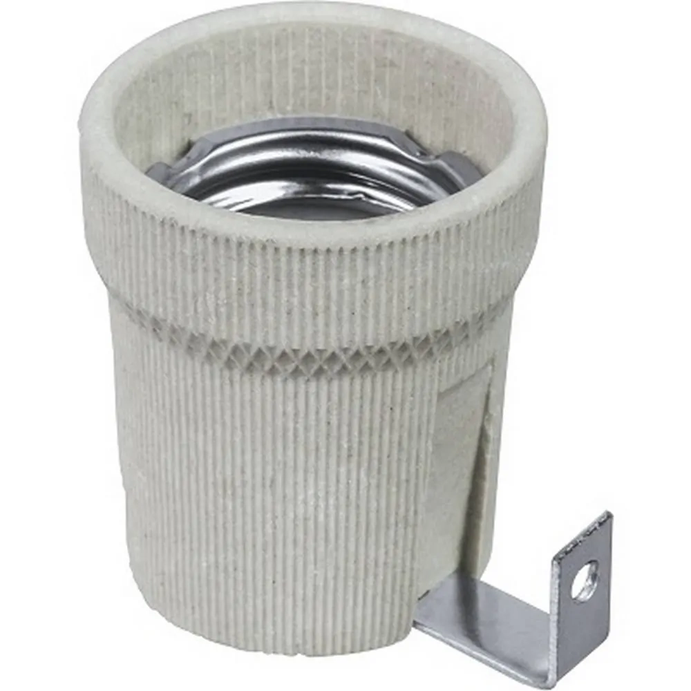 Патрон Е27 керамический с держателем