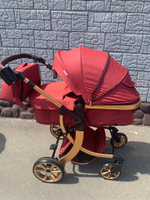 Коляска-трансформер 2в1 DAREX 608 Бордовый текстиль