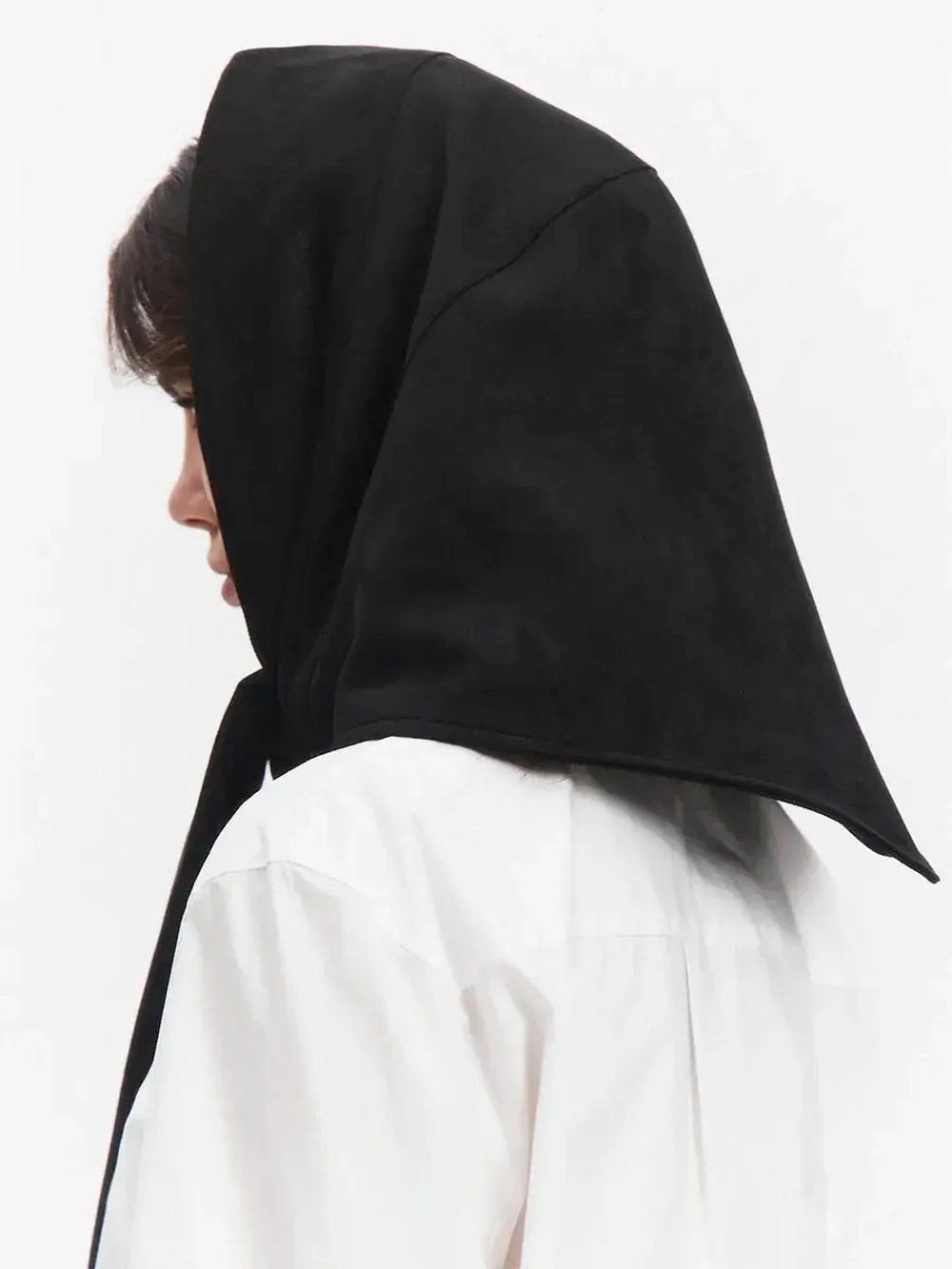 Косынка плотная замшевая