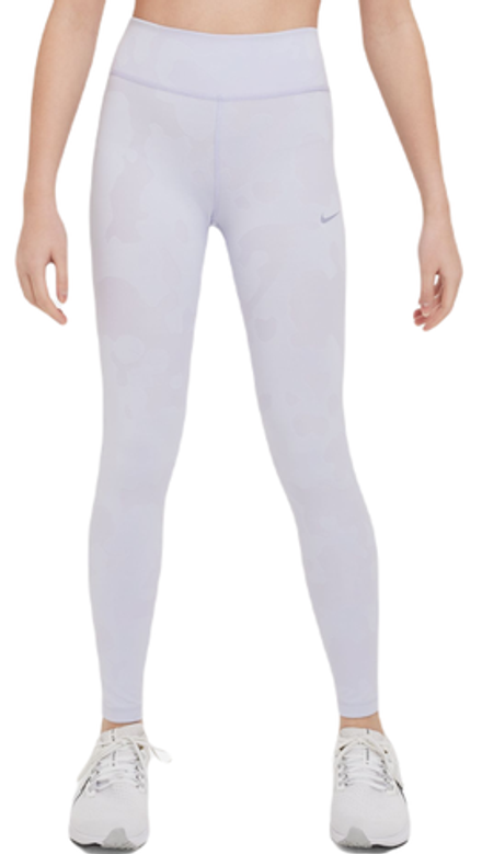 Брюки для девочки Nike Dri-Fit One Training Leggings - oxygen purple/indigo haze