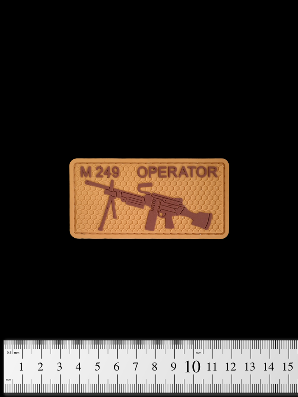 Шеврон M249 Operator PVC. Койот