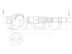 Тяга рулевая UNIO SSP-30016