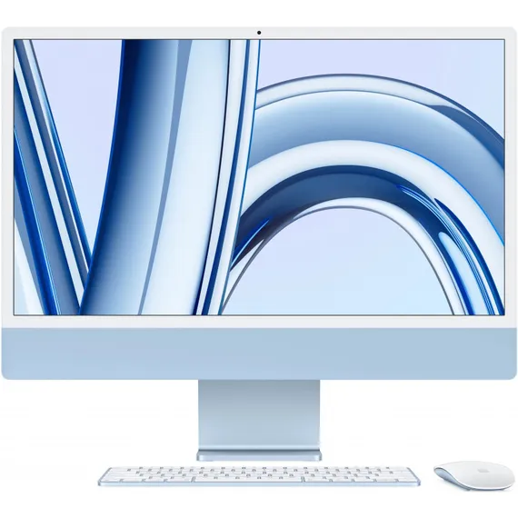 Моноблок Apple iMac 4.5K 24 (M3 8-Core, GPU 10-Core, 8GB, 256GB) (Голубой | Blue) (2023)