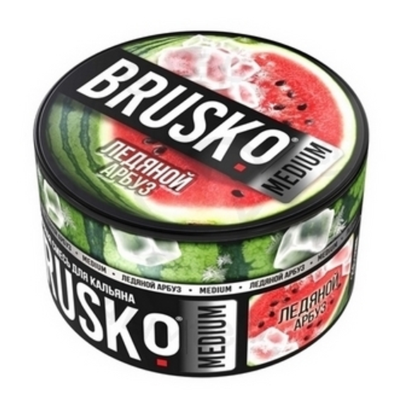 Бестабачная смесь для кальяна BRUSKO, 250 г, Ледяной арбуз, Medium (M)