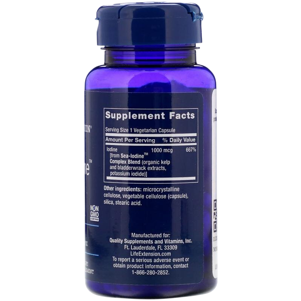 Life Extension Sea-Iodine 1000 mcg 60 veg capsules, Йод Келп
