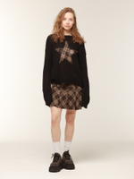 Женский Свитер Brown Plaid Star