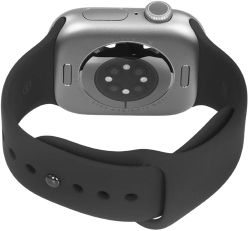 Часы Apple Watch Series 11 42 мм, Space Grey Aluminium (серый космос), ремешок Sport Band, цвет: черный (Black), размер: S/M