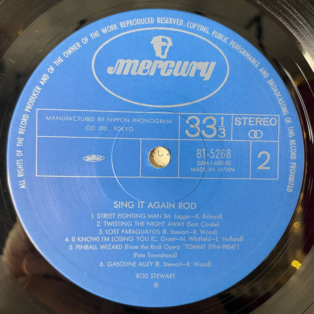 Винтажная виниловая пластинка LP Rod Stewart Sing It Again Rod (Japan 1978) (Obi)