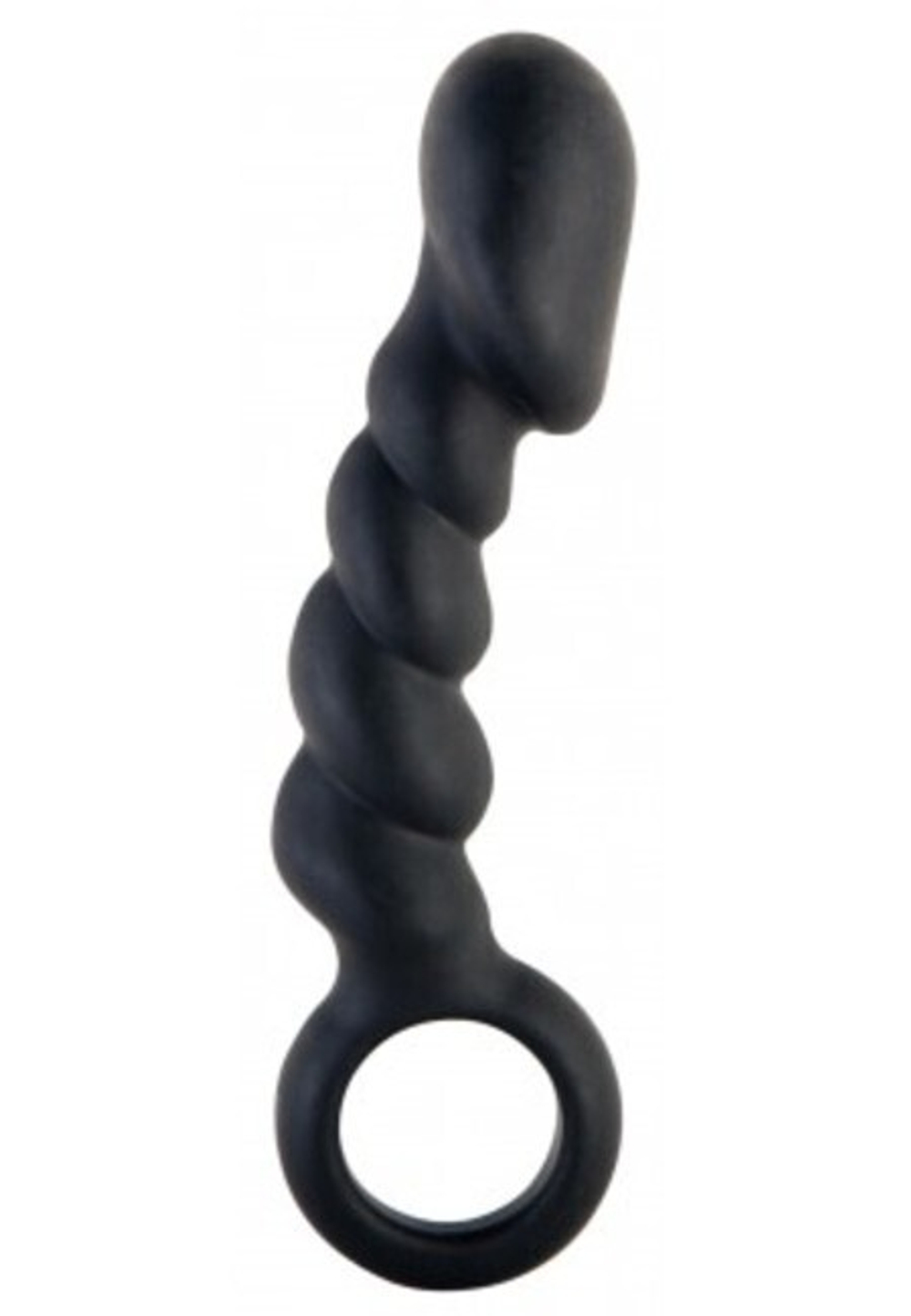 Черный стимулятор ануса Black & Red (Цвет: черный)
