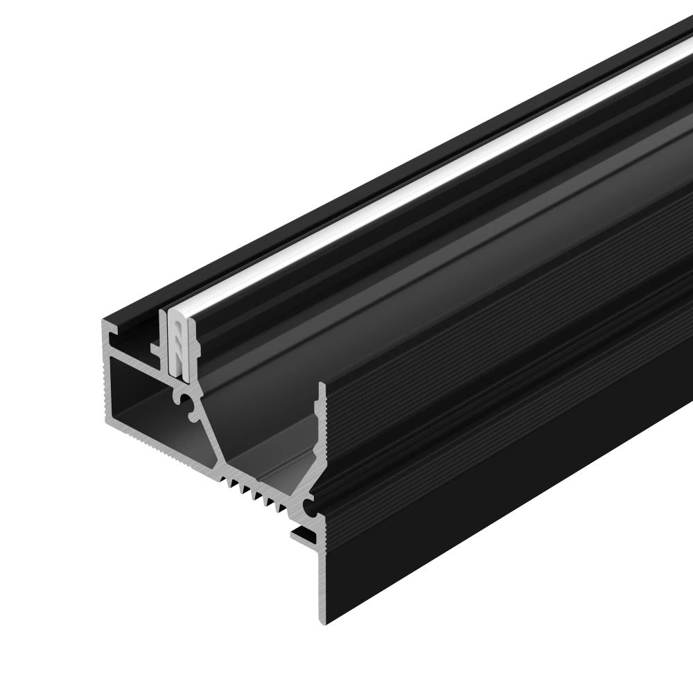 Профиль STRETCH-20-WALL-D-SIDE-2000 BLACK (Arlight, Алюминий) 042947