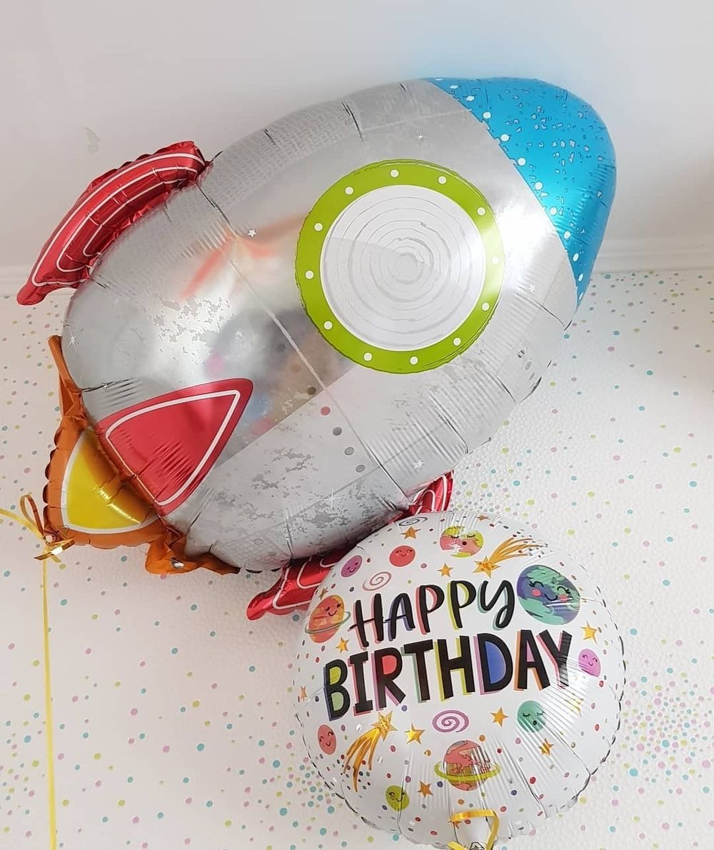 AN Шар фигура "Ракета космическая" 29Шар "/73*53 см (БГ-53)  Изображение9