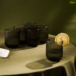 Набор стаканов «Модерн», 260 мл, 7,5×9,5 см, стекло, графитовый