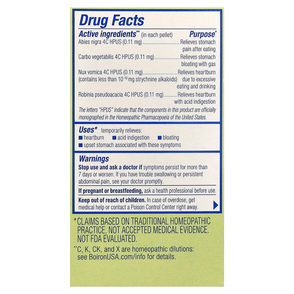 Boiron, Acidil® On The Go, средство для облегчения симптомов изжоги, 2 тюбика по 80 гранул