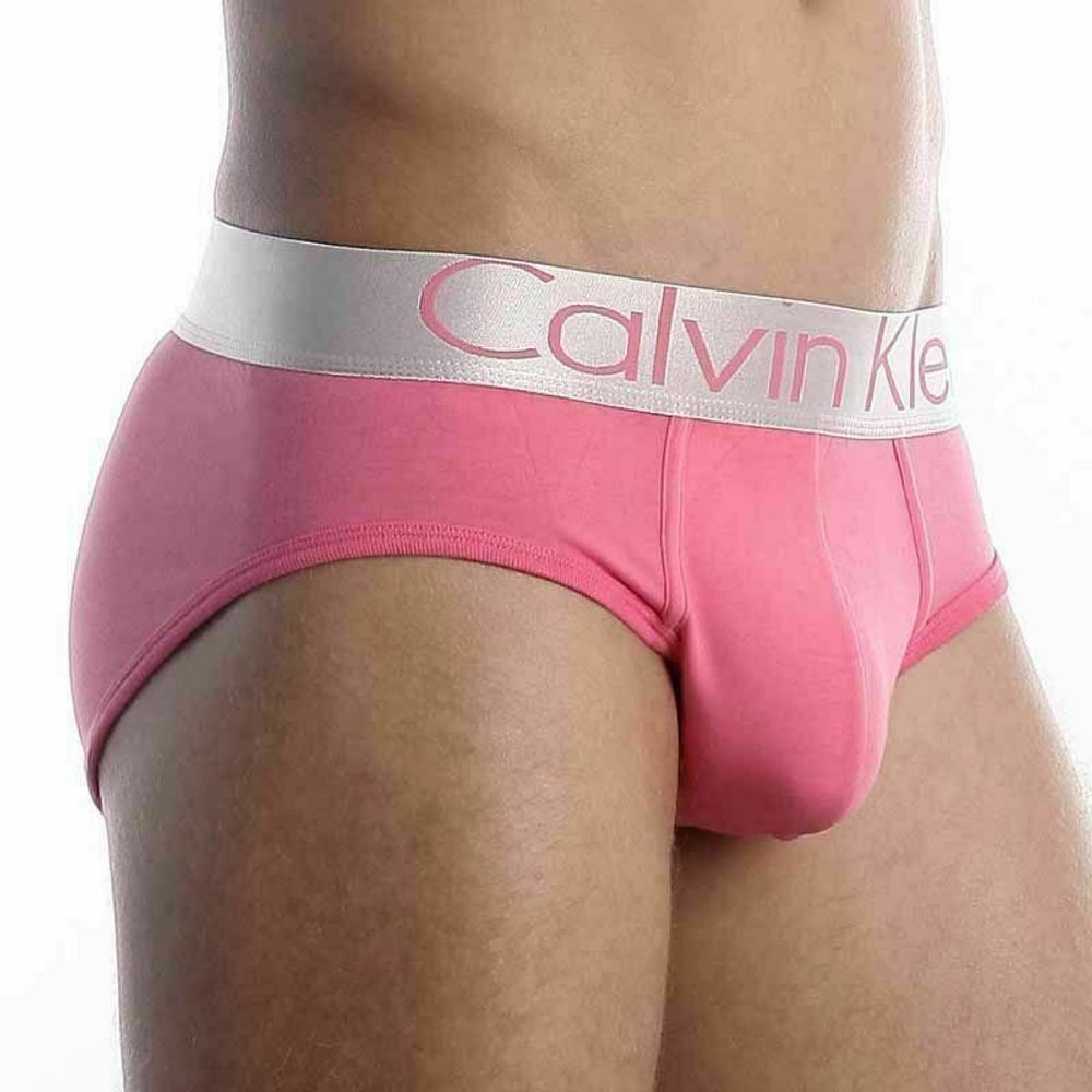 Мужские трусы брифы розовые Calvin Klein Steel Pink Brief 0-01CK01209