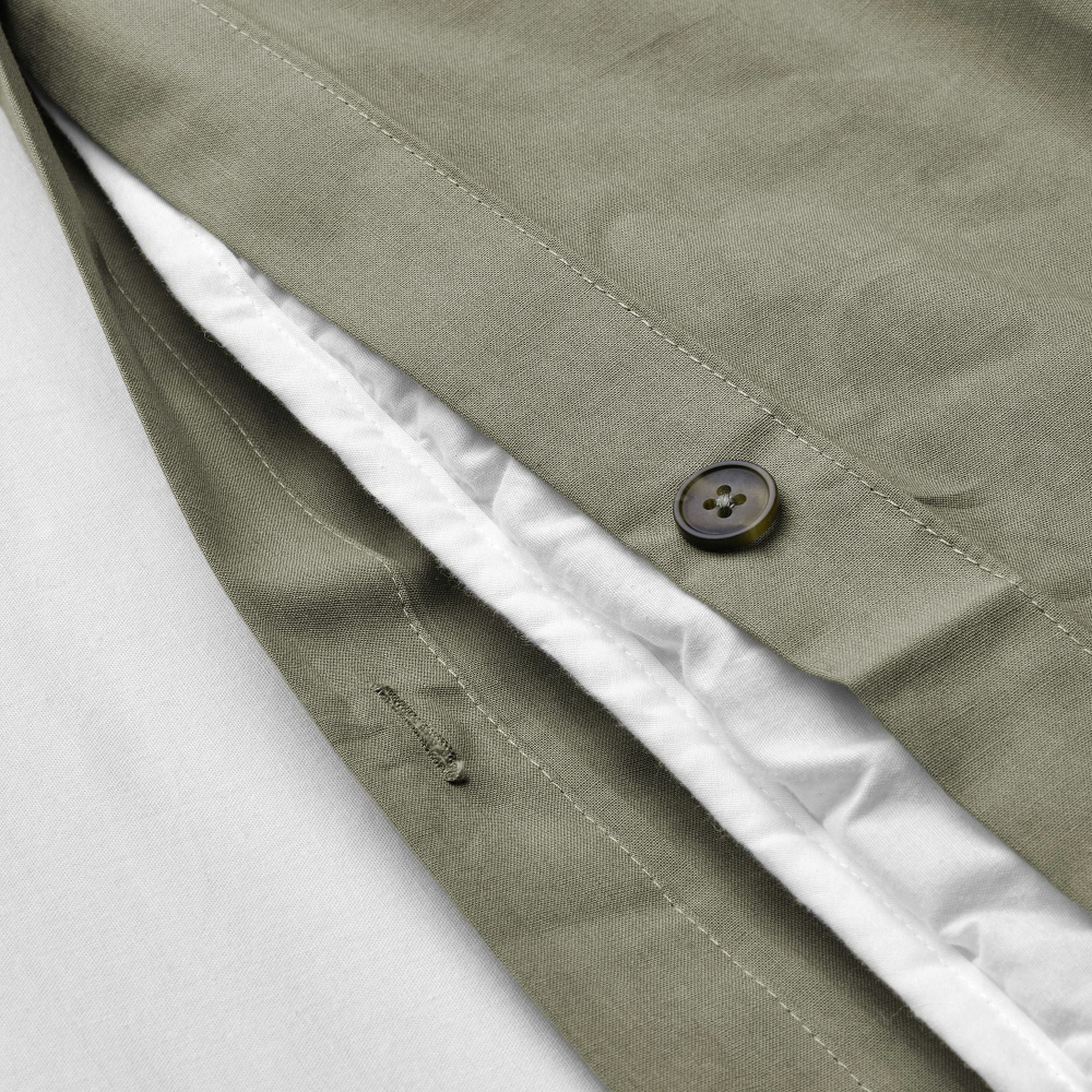 Комплект постельного белья IKEA KRAKRISMOTT (КРАКРИСМОТТ), Двуспальный, Хаки, 240x220, 50x80 см