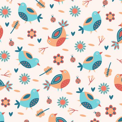 Птицы и Цветы