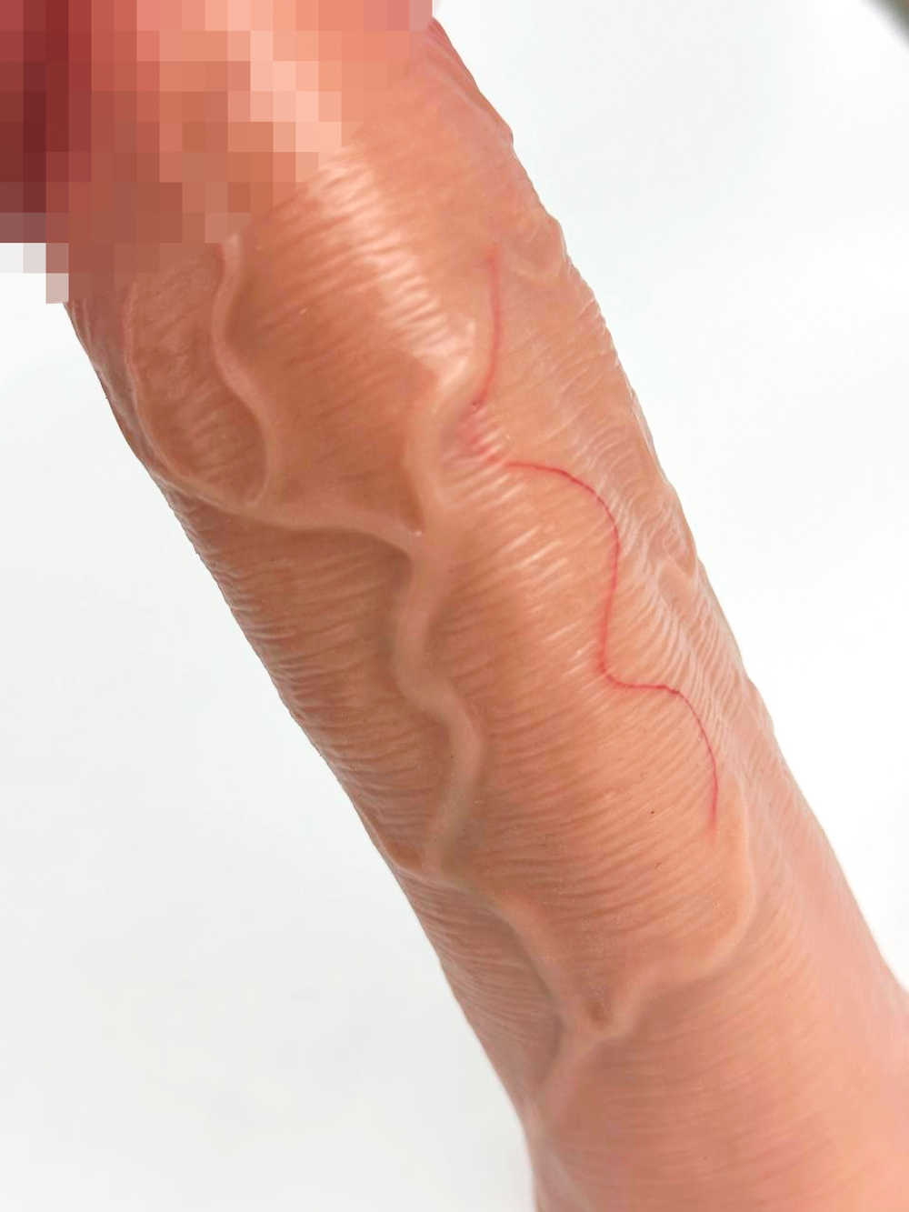 Насадка для увеличения члена в форме фаллоимитатора Sleeve EU SGAN 4.2X16, телесный (3.5 внутренний диаметр)