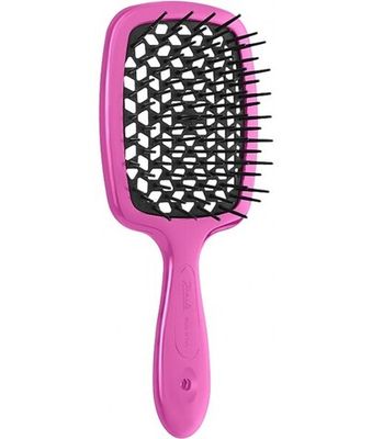 Расческа для волос JANEKE SuperBrush The Original - Малиновый/черный