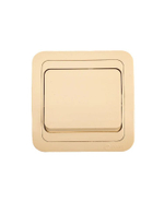 Выключатель 1-я Makel Mimoza кремовый 25001