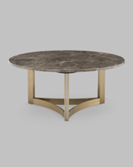 Журнальный столик Кассия 90*90 см темная керамика