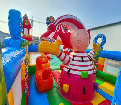 Коммерческий надувной  батут " Цирковой" 7*4*4,5м