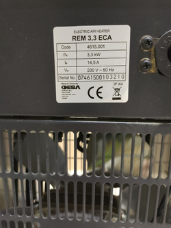 Нагреватель электрический REM 3.3 ESA