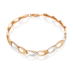 Браслет из красного золота с алмазной гранью