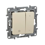 Диммер нажимной универсальный LED 400Вт без нейтрали - слоновая кость ETIKA Legrand