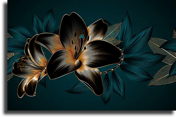 Постер "Абстрактные цветы"