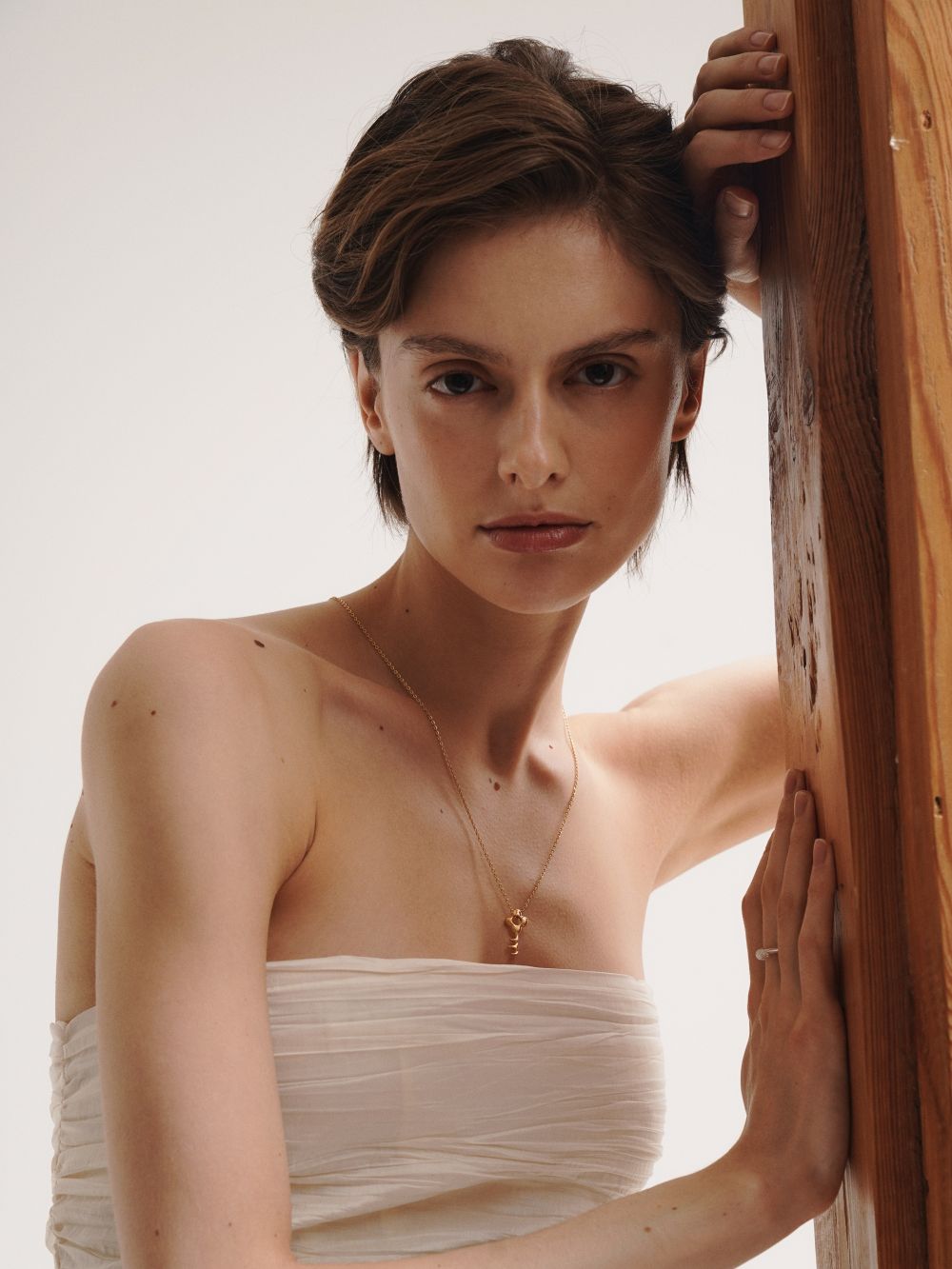 Подвеска Ключик на шнурке, позолота