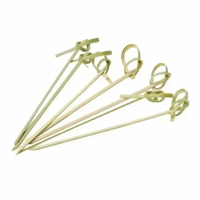 Пики деревянные "Завитки/Узелки" 90 мм (100 шт.) AVIORA (1/24 шт.) 401-463