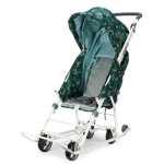 Санки-коляска "Наши Детки 3-1К" скандинавский зеленый