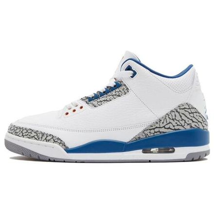Кроссовки Air Jordan 3 Retro White and True Blue