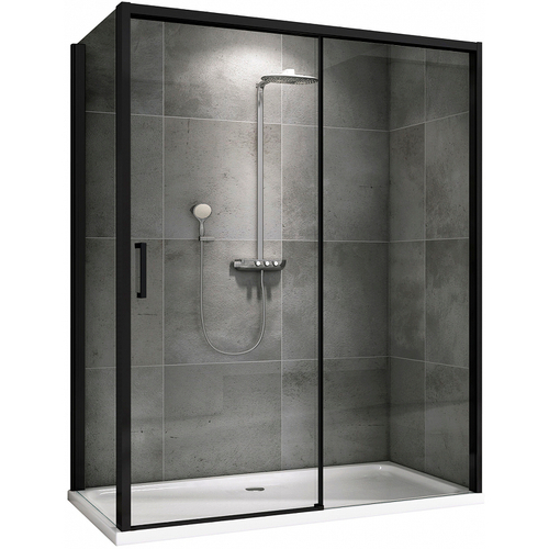 Душевой уголок Abber Komfort 130x90 AG93130B-S92B профиль Черный стекло прозрачное
