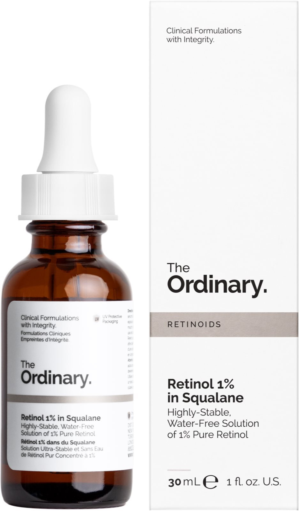 The Ordinary Retinol 1% in Squalane - укрепляющая сыворотка с ретинолом /   30  ml  / GTIN 769915196016