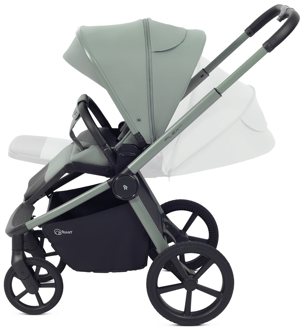 Детская коляска Rant Flex Therm Soft 3 в 1 с автокреслом Cruise Grey Forest Green