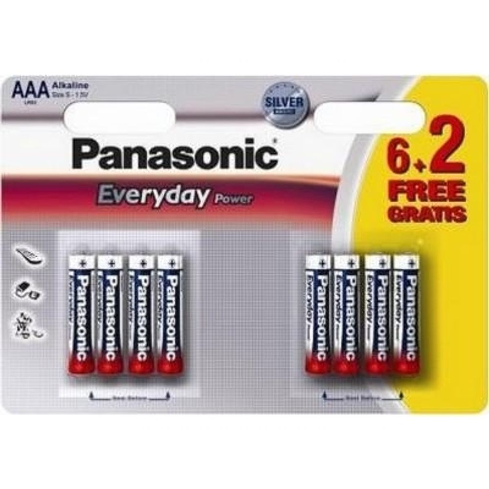 Батарейки Panasonic Everyday Power AAA щелочные 8 шт