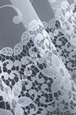 Занавеска "Ф. 318801", цвет белый, на шторной ленте, Польша.