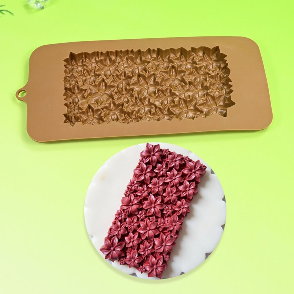 Форма силиконовая для шоколада «Плитка Лилии»