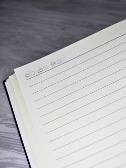 Блокнот А4 200л. (400страниц) в линейку Малиновый (К44-522)