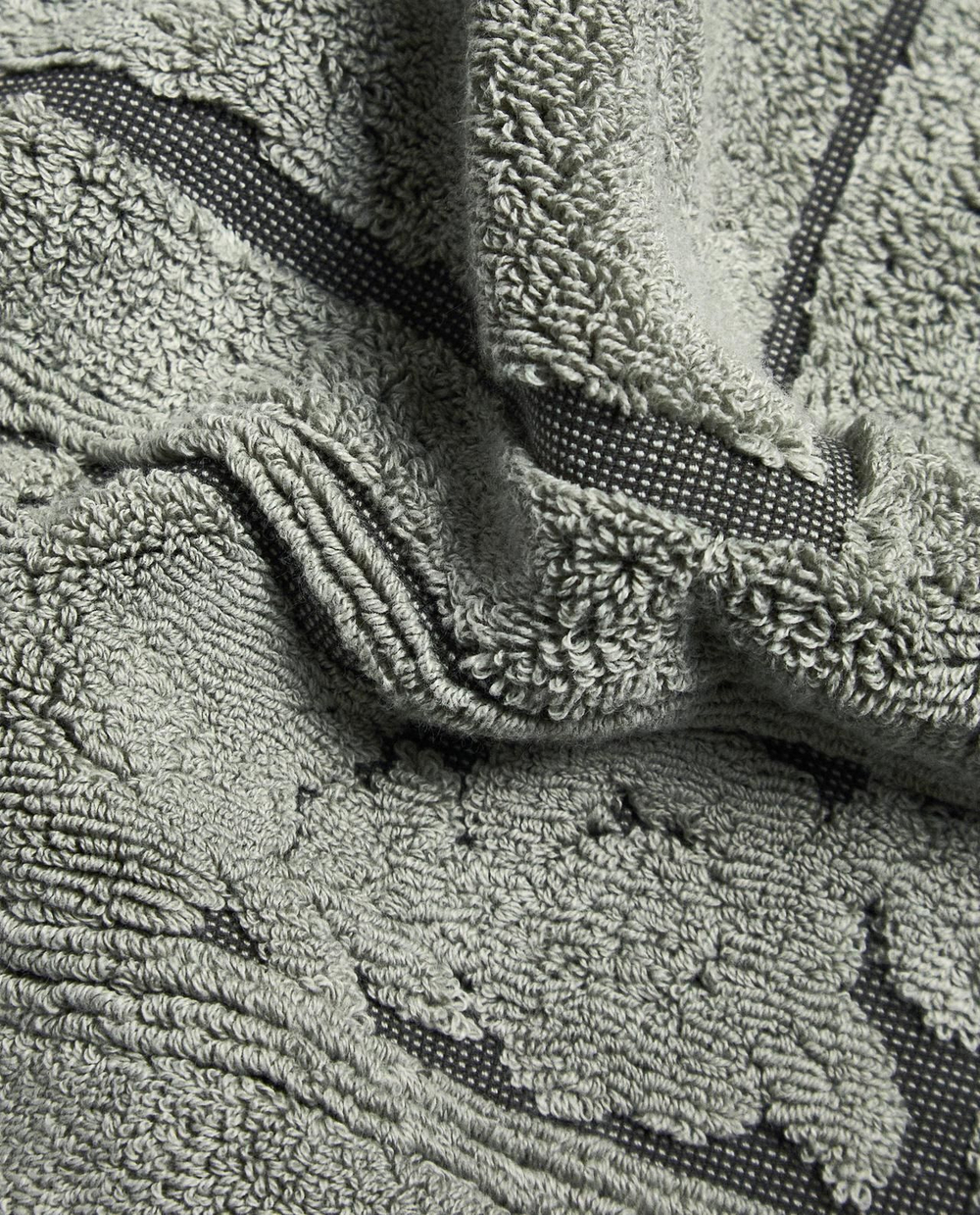 Zara Home - Коврик для ванны с фаской akardow в цветы, зеленый, 50x80 см