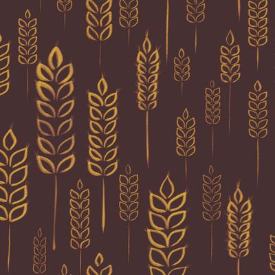 Колосья на бордовом