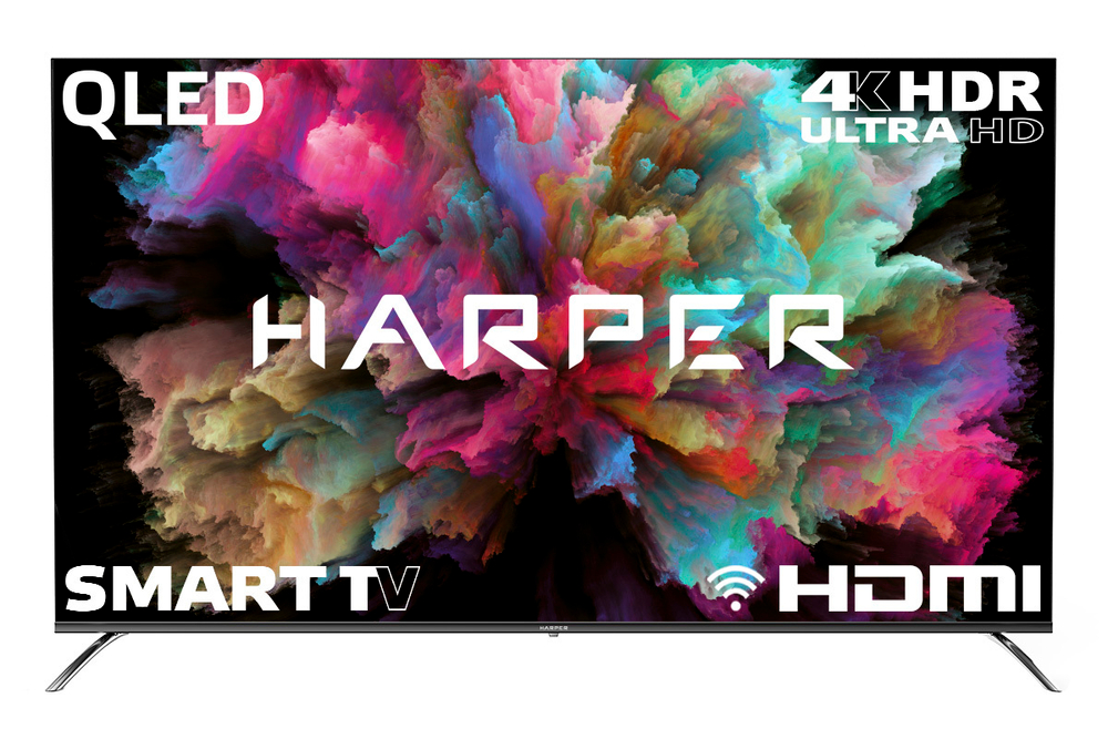 Телевизор ЖК 65" Harper 65Q850TS черный