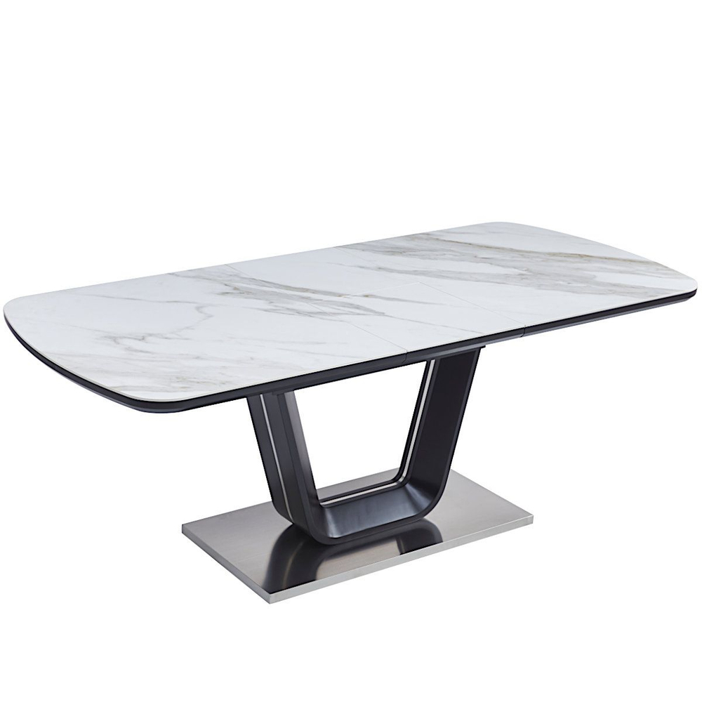 Стол керамический LA ALTA ATHENA 160-200/90*76, каркас черный