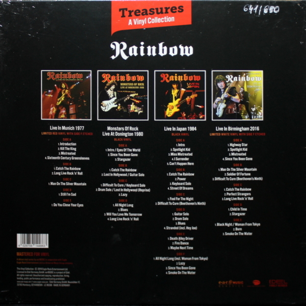 Rainbow / Treasures - A Vinyl Collection (Coloured Vinyl)(11LP)