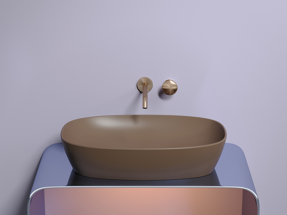 Умывальник чаша накладная овальная (цвет Темно-x