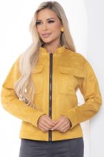 Жакет на молнии "Александра" (горчица) Б8899 LT Collection