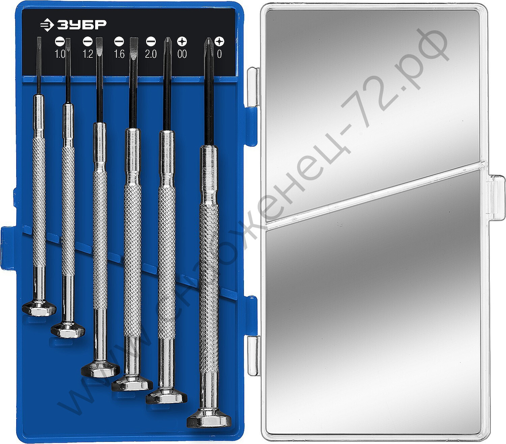 ЗУБР Часовщик 6 предм., Набор часовых отверток (25666)