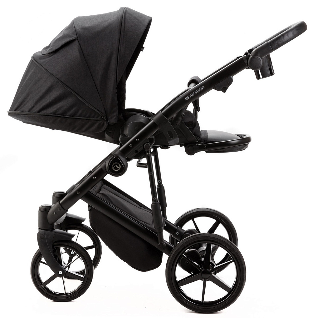 Детская коляска Adamex Mobi New 3 в 1 MN-TK53 ЧЕРНЫЙ